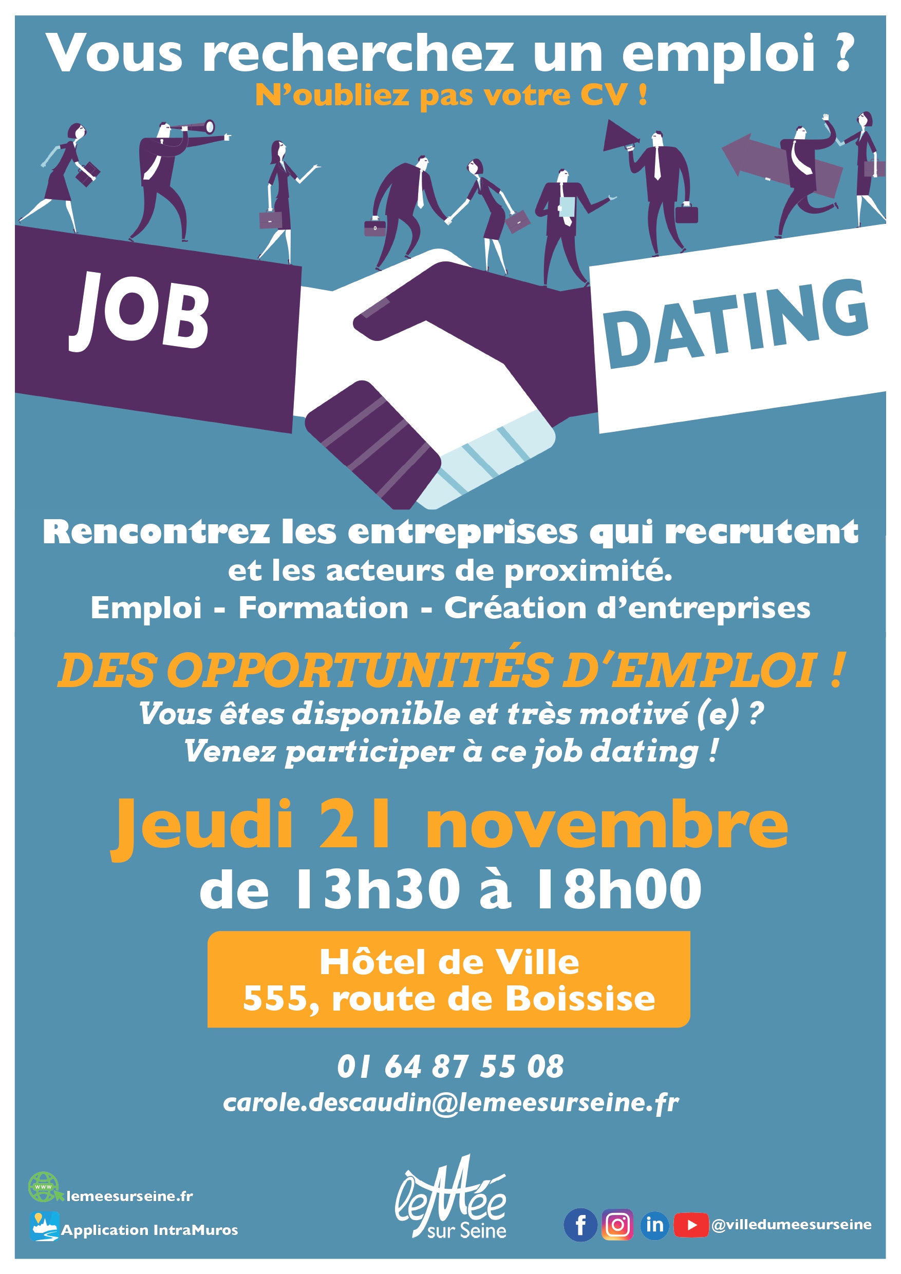 Job Dating de la ville du Mée sur Seine